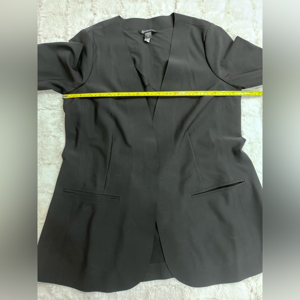 Athleta Women’s Black Avenue Blazer Jacket Size 12 - Picture 10 of 10